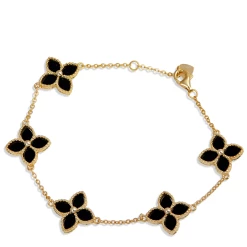 Coupon 👏 Savvy Cie Jewels 👩 women 18K Gold Vermeil Flower Bracelet 😍