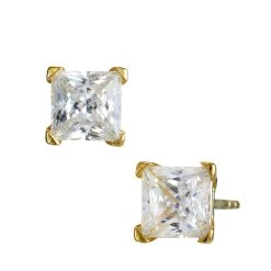 Flash Sale 👍 Savvy Cie Jewels 👩 women 14K Yellow Gold Post Princess 🛒