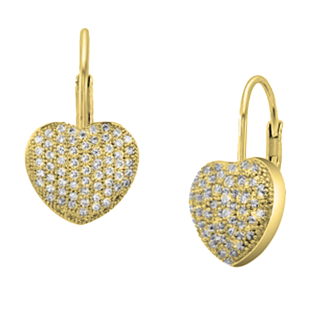 Outlet โค๏ธ Savvy Cie Jewels ๐ฉ women Vermeil Pave Heart Drop ๐ฅ 5 Outlet โค๏ธ Savvy Cie Jewels ๐ฉ women Vermeil Pave Heart Drop ๐ฅ - Image 3