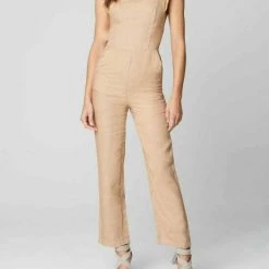 Hot Sale 💯 Blanknyc 👩 women Going Steady Jumpsuit in Tan ⌛