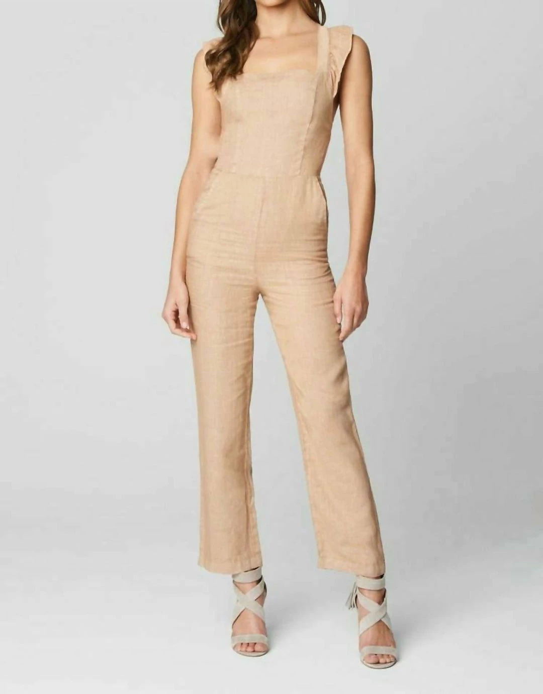 Hot Sale 💯 Blanknyc 👩 women Going Steady Jumpsuit in Tan ⌛ 3 Hot Sale 💯 Blanknyc 👩 women Going Steady Jumpsuit in Tan ⌛