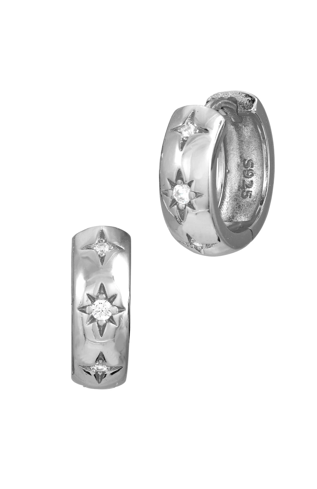 Cheap 🎁 Savvy Cie Jewels 👩 women 18k gold chubby hoop 😀 4 Cheap 🎁 Savvy Cie Jewels 👩 women 18k gold chubby hoop 😀 - Image 2