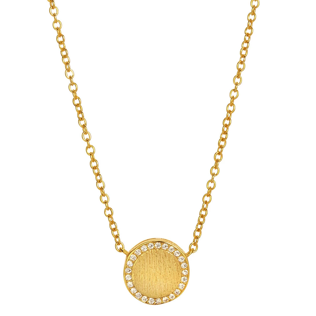 Best Sale ๐ Savvy Cie Jewels ๐ฉ women Satin Finish Cz Halo Nk ๐คฉ 4 Best Sale ๐ Savvy Cie Jewels ๐ฉ women Satin Finish Cz Halo Nk ๐คฉ - Image 2