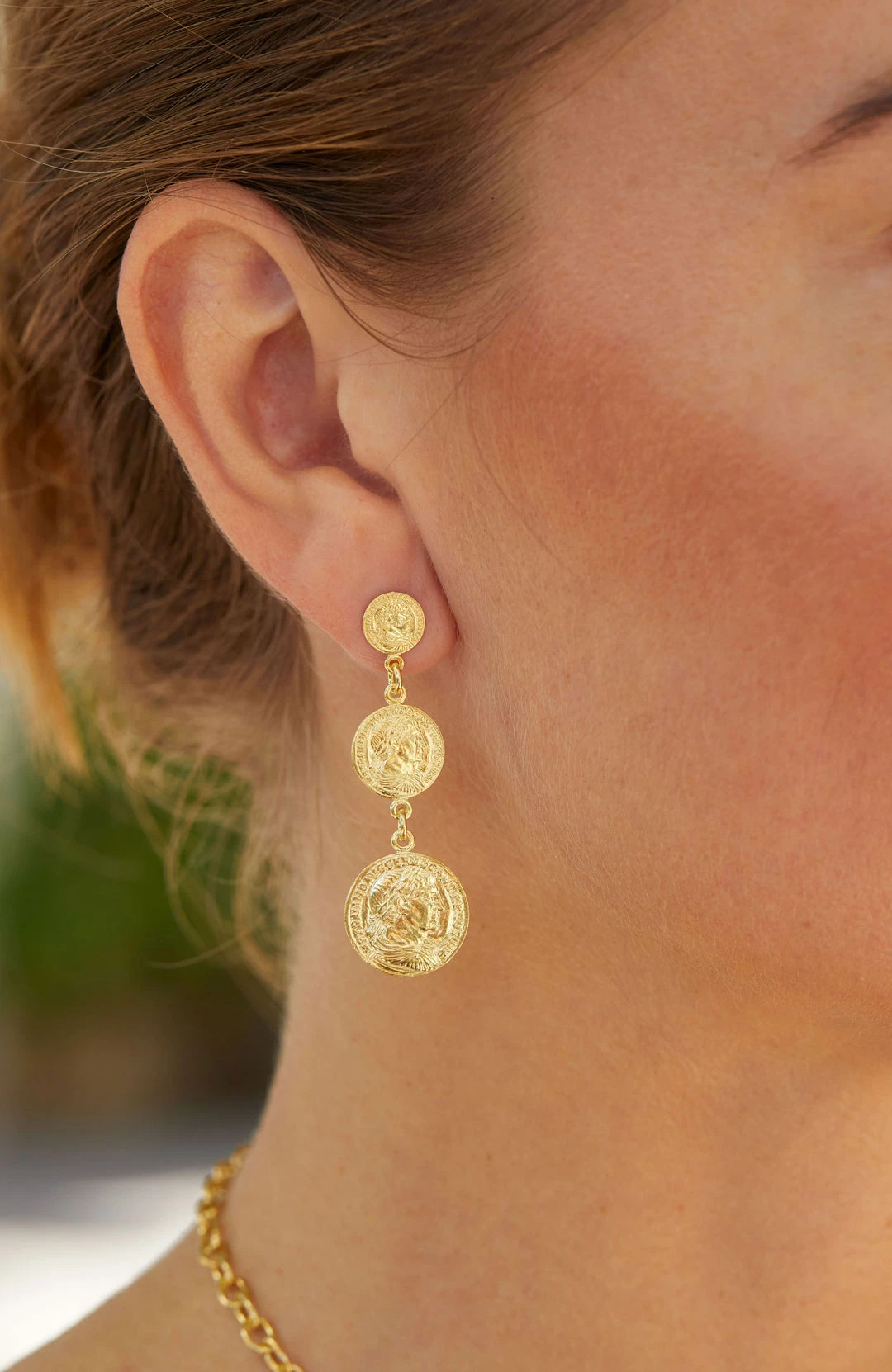 Cheap ๐ Savvy Cie Jewels ๐ฉ women Italian Vermeil Tiered Coin โญ 4 Cheap ๐ Savvy Cie Jewels ๐ฉ women Italian Vermeil Tiered Coin โญ - Image 2