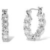 Deals 🥰 Savvy Cie Jewels 👩 women Ss 925 Inside Out White Cz Hoop Earrings 🎁