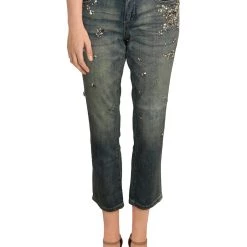 Discount 🔔 [BLANKNYC] 👩 Womens Mid-Rise Girlfriend Cropped 👖 Jeans ⭐