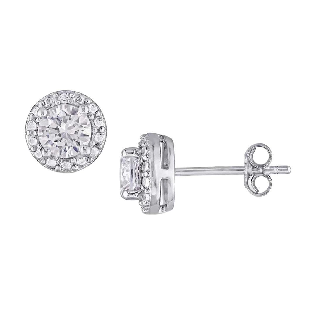 Best Sale ๐ Savvy Cie Jewels ๐ฉ women Ss 925 0.10Ctw Diamond And White Sapphire Earrings โค๏ธ 3 Best Sale ๐ Savvy Cie Jewels ๐ฉ women Ss 925 0.10Ctw Diamond And White Sapphire Earrings โค๏ธ