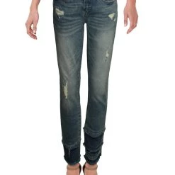 Best deal 🔔 [BLANKNYC] Intro 👩 Womens Mid-Rise Distressed Straight Leg 👖 Jeans 😉