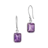 Coupon 🤩 Savvy Cie Jewels 👩 women Sterling Silver Amethyst 2.50 carat French wire earrings ✨