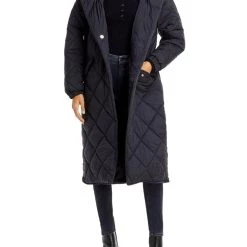Cheap 🔥 [BLANKNYC] Catch The Drift 👩 Womens Long Cold Weather Quilted 🧥 Coat 🔔