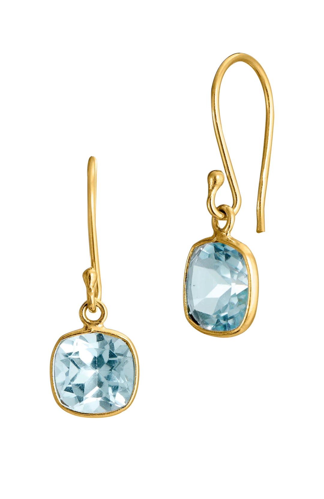 New 😀 Savvy Cie Jewels 👩 women 18k Gold Plated Blue Topaz 2.50 carat french wire earrings ✨ 3 New 😀 Savvy Cie Jewels 👩 women 18k Gold Plated Blue Topaz 2.50 carat french wire earrings ✨