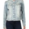 Flash Sale 🎁 [BLANKNYC] 👩 Womens Raw Hem Faded Denim Jacket ⌛ -Outlet Savvy Cie Jewels Store b18192803f3047f0bdaee031626cd17f 1080x