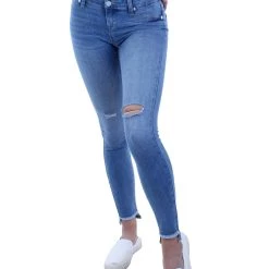 Wholesale 👏 [BLANKNYC] Spray-On 👩 Womens Mid-Rise Distressed Skinny 👖 Jeans 👏