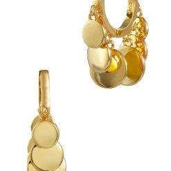 Hot Sale ✨ Savvy Cie Jewels 👩 women 18k gold over sterling hoop 🔔