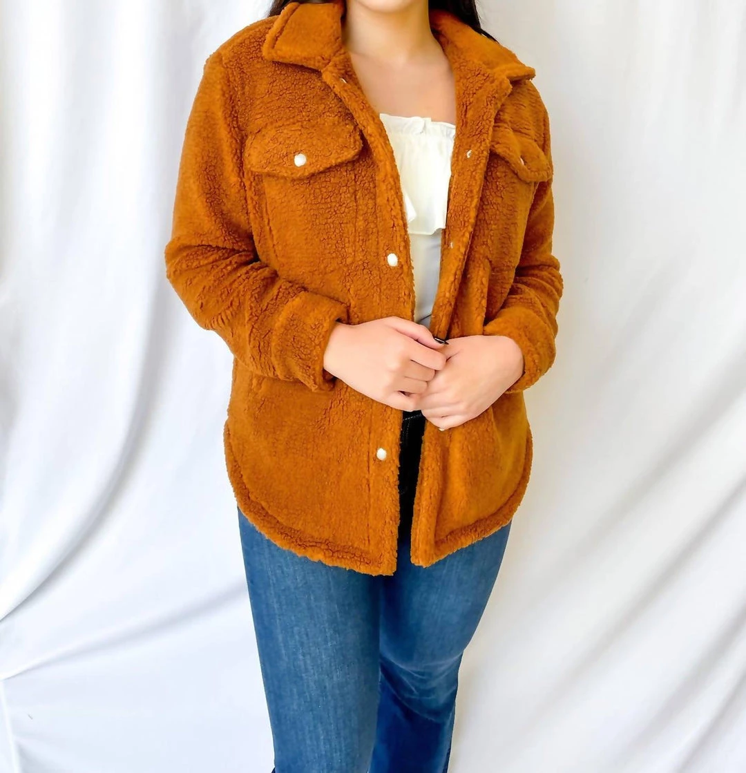 Best Pirce ✨ Blanknyc 👩 women Sherpa Stick Jacket in Brown ✨ 3 Best Pirce ✨ Blanknyc 👩 women Sherpa Stick Jacket in Brown ✨