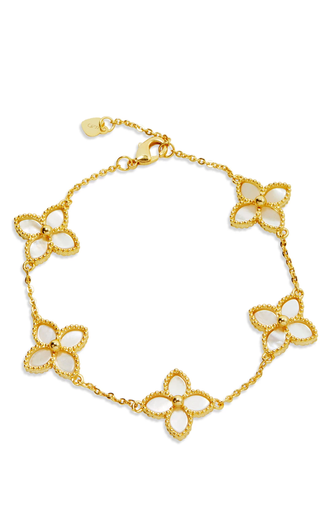 Coupon 👏 Savvy Cie Jewels 👩 women 18K Gold Vermeil Flower Bracelet 😍 5 Coupon 👏 Savvy Cie Jewels 👩 women 18K Gold Vermeil Flower Bracelet 😍 - Image 3