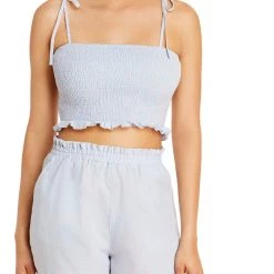 Brand new 🌟 [BLANKNYC] 👩 Womens Smocked Ruffled Tube Top 🌟